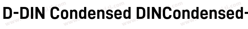 D-DIN Condensed DINCondensed-Bold字体转换